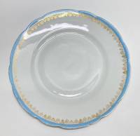Тарелка столовая, фарфор, товарищество М. С. Кузнецова