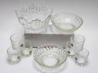 Салатники 3 шт стекло хрусталь и стопки Гусь-хрустальный 6 шт 