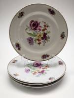 Тарелки десертные Чудово 4 штуки диаметр 20 см