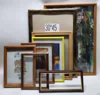 Рамки для фото картин 8 штук новые и б\у дерево пластик со стеклом и без