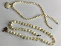 Ожерелье из жемчуга натурального, 2 шт