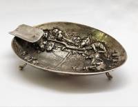 Пепельница серебро 835 проба 89 грамм Западная Европа 