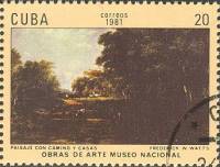 (1981-006) Марка Куба "Пейзаж"    Музей в Гаване III Θ