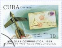 (1989-030) Марка Куба "Голландия 1935"    День космонавтики III Θ