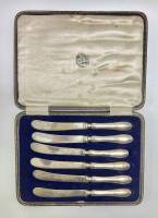 Набор ножей, посеребрение, Baker Brothers, Англия, 19 век