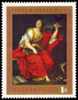 (1970-029) Марка Венгрия "Клио"    Картины из Музея изобразительных искусств II Θ