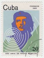 (1983-010) Марка Куба "Че Гевара"    25 лет радио "Ребельде" III Θ