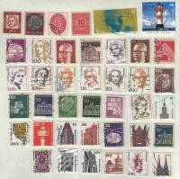 Смесь годов--  Набор марок Германия (ФРГ) 40 шт.  Гашёные , II Θ