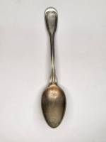 Ложка чайная серебрение 19 век Christofle Франция 25 грамм с узором