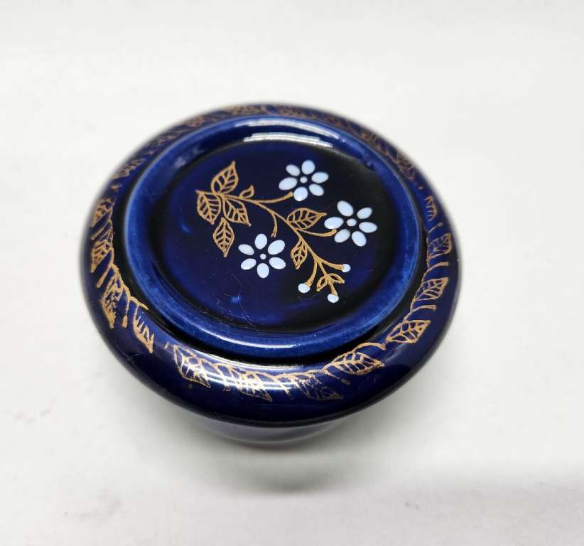 Шкатулка кобальт золото (сост. на фото)