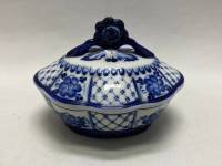 Шкатулка, сахарница, гжель