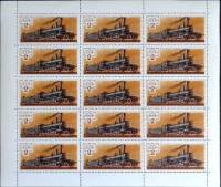 1979-007  Листы (100 шт по 15 м 3х5) СССР Паровоз 1-3-0 серии А   История паровозостроения III O