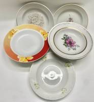 Тарелки суповые разные диаметр 20 см 12 шт