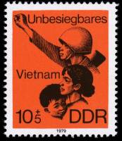 (1979-082) Марка Германия (ГДР) "Вьетнамцы"    Непобедимый Вьетнам II Θ