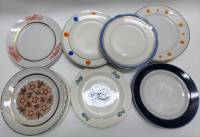 Тарелки десертные фарфор 26 штук разные