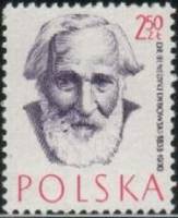 (1957-020) Марка Польша "Бенедикт Дыбовский"   Знаменитые врачи №1 III Θ