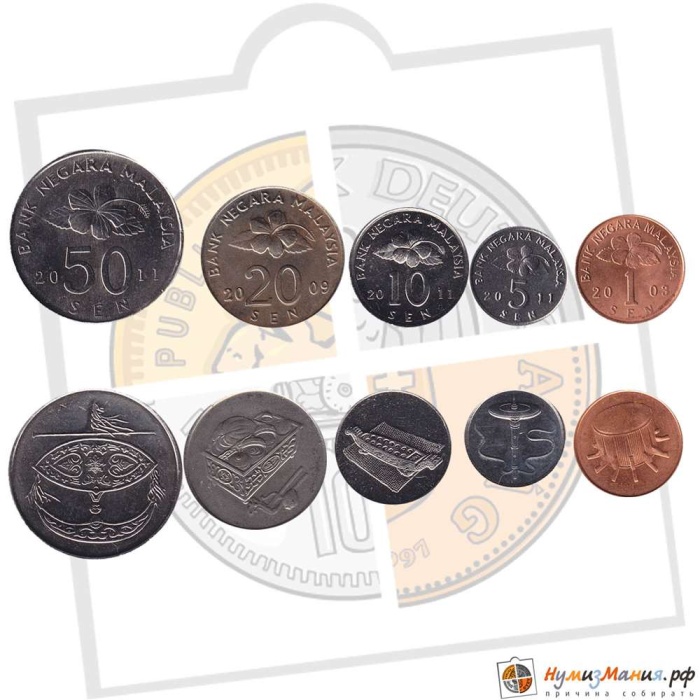  Монета Малайзия 2007 год *    UNC