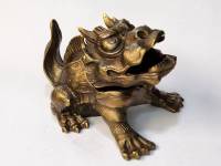 Статуэтка шкатулка Дракон бронза 8,5х11х9 см