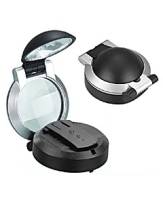 Лупа настольная MG19159, раздрижная, с крышкой, с подсветкой, увеличение 3, Китай