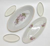 Селёдочницы 2 шт + 3 икорницы (есть сколы)