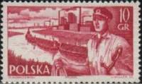 (1956-007) Марка Польша "Матрос"   Польский торговый флот II Θ