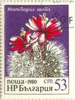 (1980-096) Марка Болгария "Мамиллопсис старческий"   Кактусы III Θ