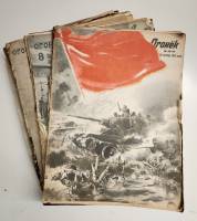 Набор журналов (20 шт) Огонёк 20 номеров 1938-1943 , Москва Мягкая обл.  с. С цв илл