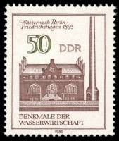 (1986-003) Марка Германия (ГДР) "Гидроузел, Берлин (1893)"    Водоснабжение III O