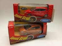 Модели авто 2 шт 1:43 Alfa Romeo Mito и Fiat Grande Punto Welly в коробке