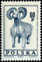 (1966-076) Марка Польша "Баран"   Археология III O