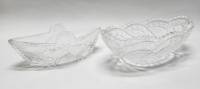 Салатники Ладья 2 шт хрусталь  СССР (Сост. на фото)