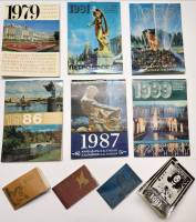 Перекидные мини календари карманные СССР 11 штук 1969 1976 1979 1980 1981 1984 1985 1986 1987 1989 