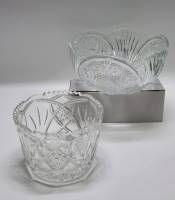 Салатники хрусталь круглые глубокие СССР 2 штуки