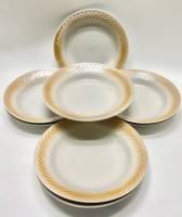 Тарелки суповые перламутр  20 см 8 шт 