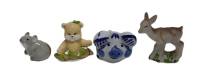 Фигурки из керамики, набор 4 шт. (сост. на фото)