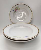 Тарелки Дулево 4 шт суповые 23,5 х 4 см Роза Букет