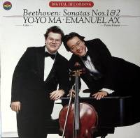 Пластинка виниловая Yo-Yo Ma Emanuel Ax Beethoven Sonatas № 1, 2 CBS 300 мм. Excellent