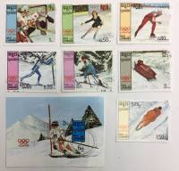 Набор из 7 марок + 1 блока, Камбоджа, Гашёные, III Θ (сост. на фото) 