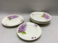 Тарелки Краснодар фарфор сирень, 6 шт