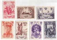 1939-23 24 26 27 23-31 Серия Набор марок 7 шт СССР  Сельхозяйственная выставка II O