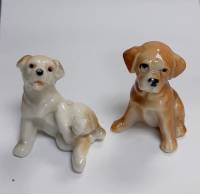 Набор миниатюр "Щенки", керамика, 2 шт (сост. на фото)