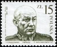 (1987-014) Марка Польша "К. Сверчевски-Вальтер "    40 лет со дня смерти Генерала Кароль Сверчевски-