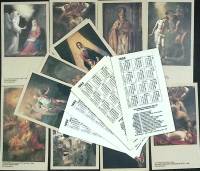 Набор календарей 17 штук Церковные праздники 1992 г