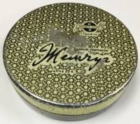 Коробка от зубного порошка "Жемчуг", винтажная, жесть, СССР (сост. на фото)