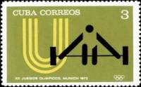 (1972-050) Марка Куба "Тяжёлая атлетика"    Летние Олимпийские игры 1972, Мюнхен III O