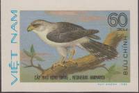 (1982-041a) Марка Вьетнам "Белогрудый сокол"  Без перфорации  Хищные птицы III Θ