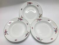 Тарелки суповые, ЗИК Конаково, 1959 год, 3 шт