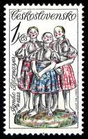 (1978-062) Марка Чехословакия "Девушки поют"    Словацкая керамика III Θ