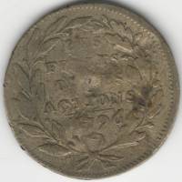 1796 Жетон Токен Франция Наполеон Бонапарт Плоды трудов его  Бронза  F