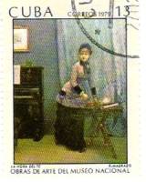 (1979-015) Марка Куба "Чаепитие"    Музей в Гаване III Θ